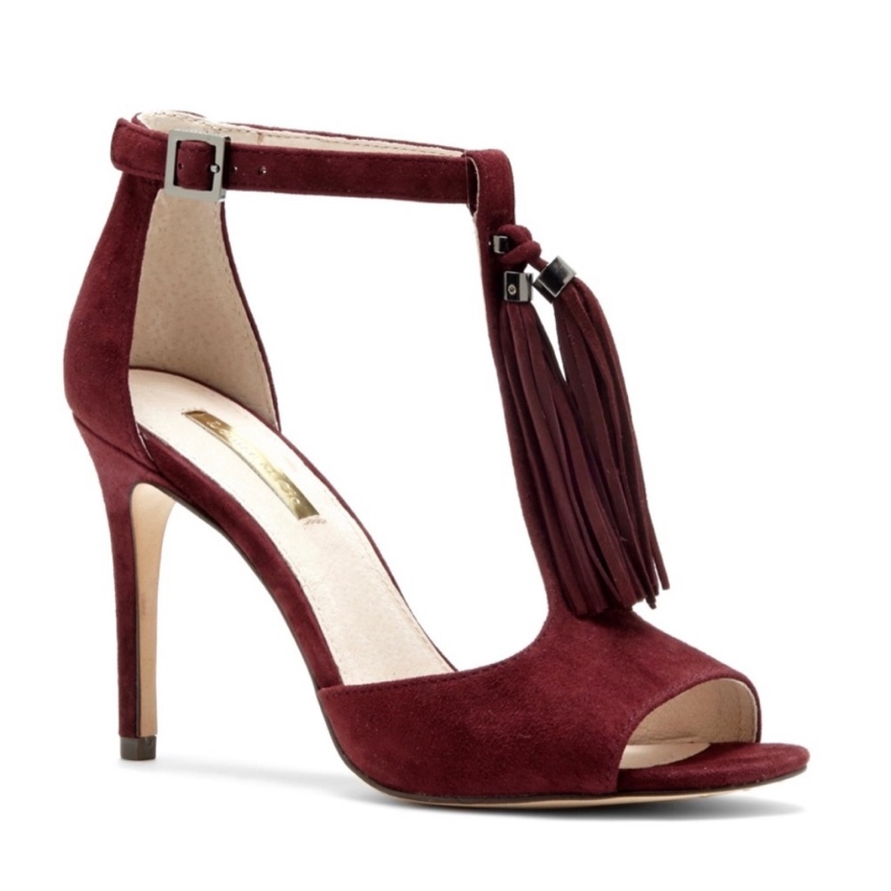 Louise et Cie - Burgundy Suede Heels - 8.5